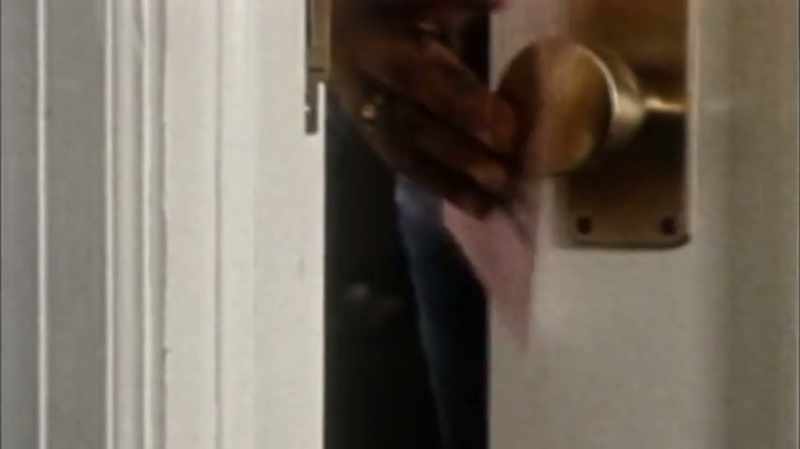 They looked in the closet