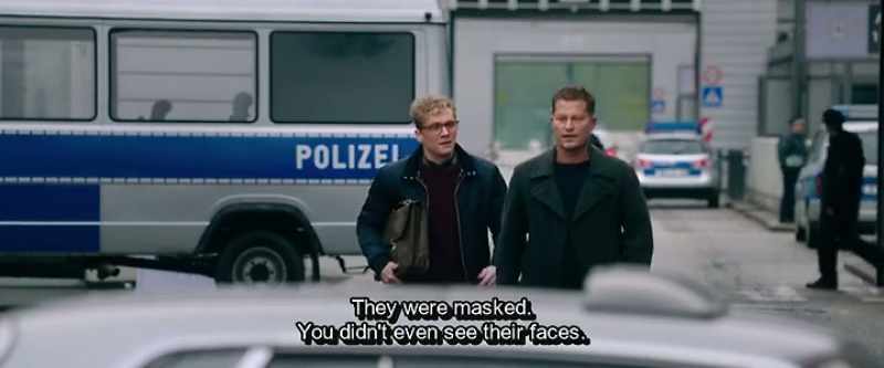 They were masked. You didn't even see their faces