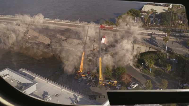They were on the upper span when it collapsed