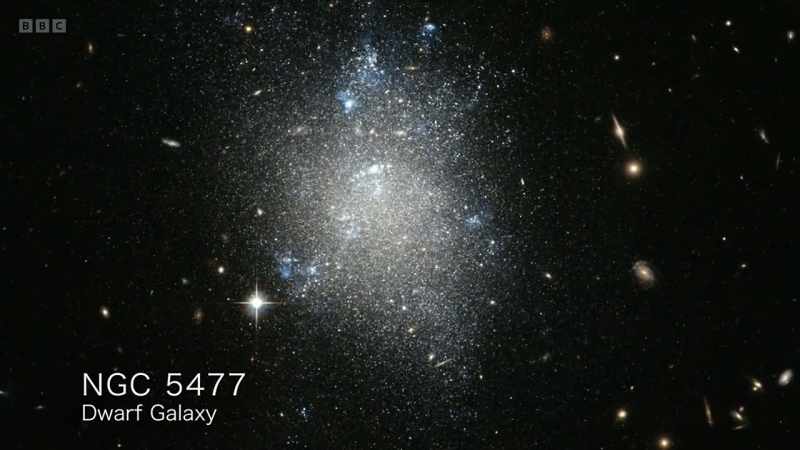 They range from dwarf galaxies