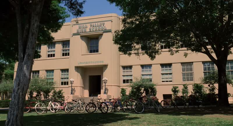 WhoaThey really cleaned this place up Looks brand newNow rememberAccording to my theory you interferedwith your parents' first meetingIf they don't meet they won't fall in lovethey won't get married