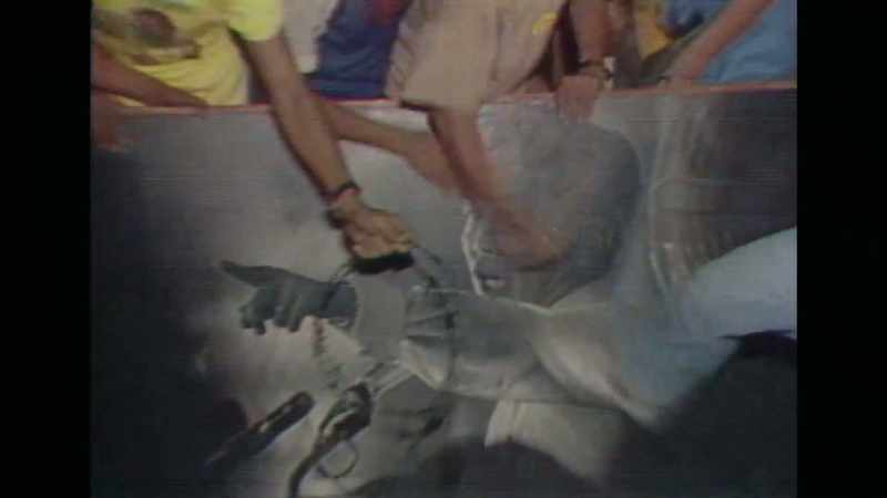 They rifled his files and defiled his portraits