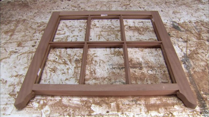 THEY SAND THE MUNTINS BY HAND