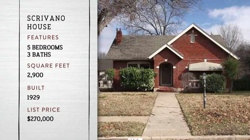 They settled on a five-bedroom, three-bath Tudor-style home