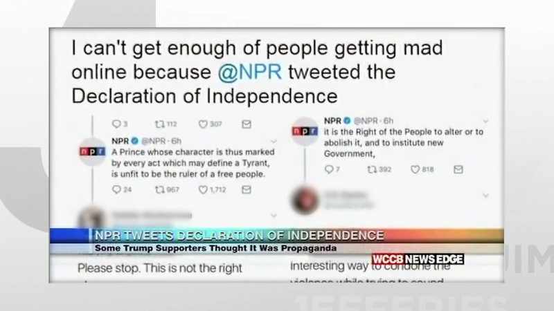 THEY THOUGHT NPR WAS PROMOTING