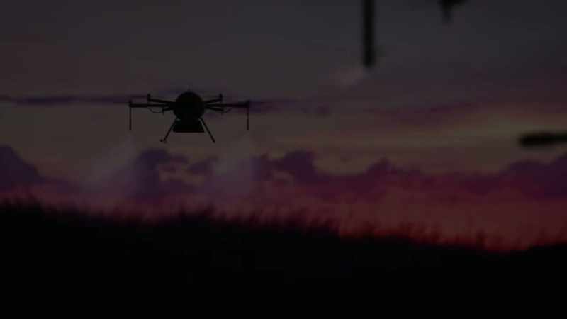 They use it over targeted zones of farming fields
