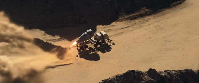 They used jet engines to push the sand