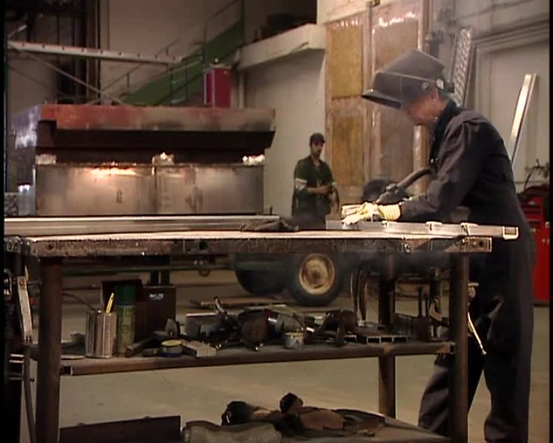 THEY WELD THE PARTS TOGETHER