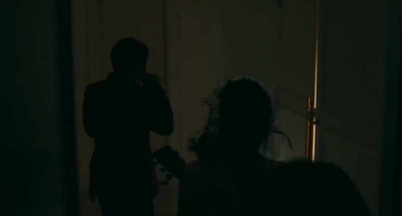 They're behind the stage