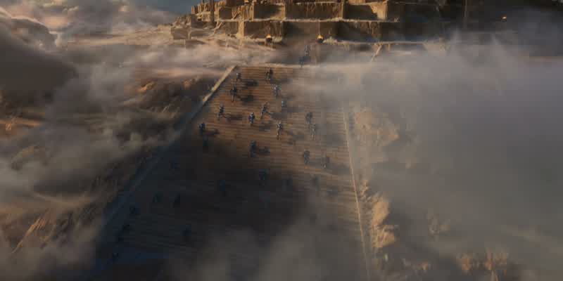 They're coming over the ledge on three sides