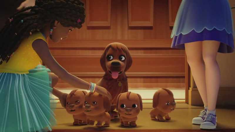 They're so cute.[BARKING]
