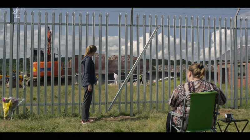 They're doing an examination of the site
