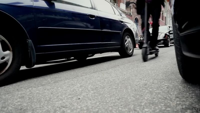 They're getting through the gridlock on their scooters