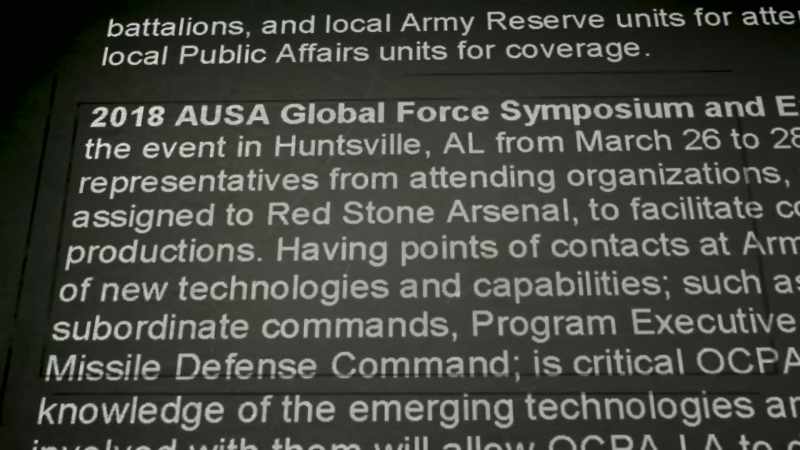 They're going to military tech expos