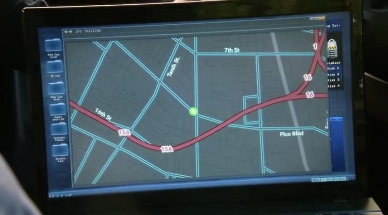 They're heading down Pico towards Santa Fe