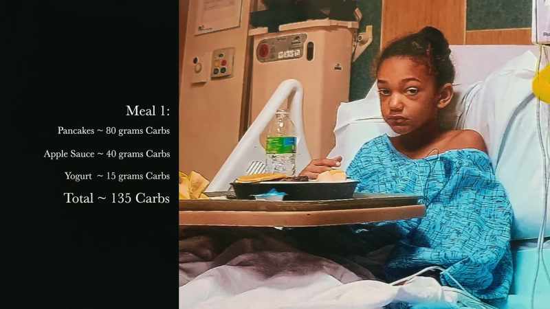 They're hitting her with insulin