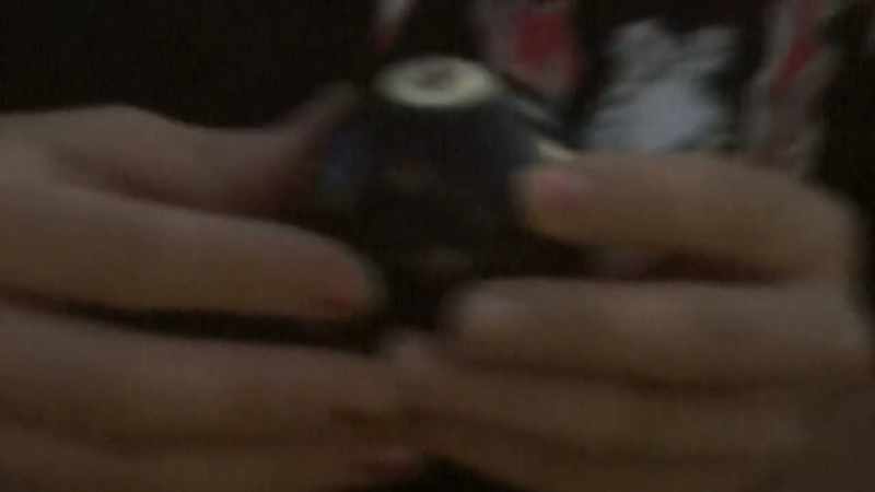 They're right out there. - I snagged that eight ball