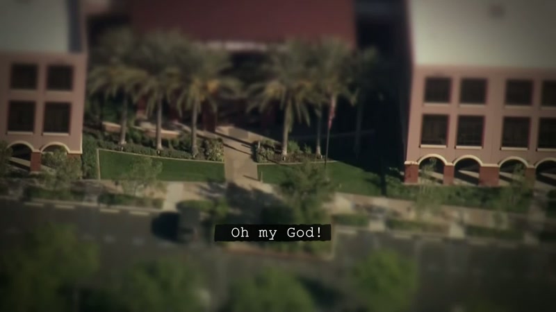 They're shooting, and everyone's running