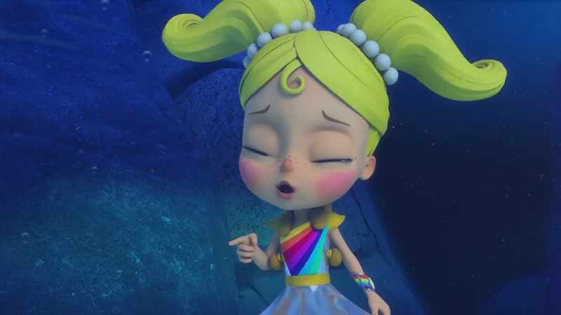 They're so sore from being under the rock, he can't swim!