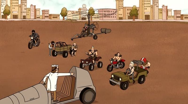 They're taking the truck to the border!