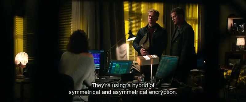 They're using a hybrid of symmetrical and asymmetrical encryption