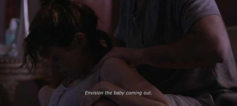 Think about the baby coming out. -[GIOVANA PANTING]