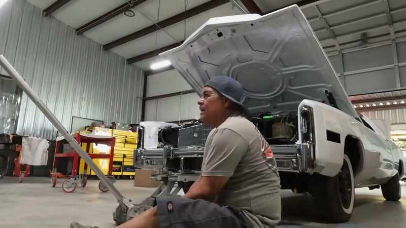 This '77 Eldorado is heading towards the finish line
