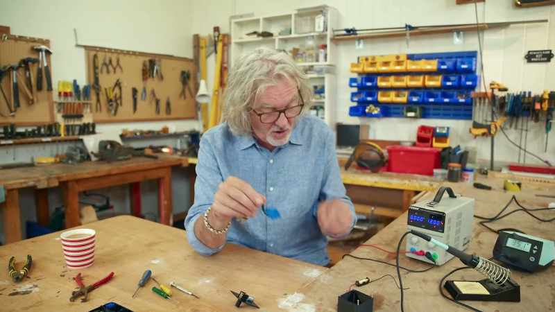 This is a 12V battery. This is a 3D-printed case
