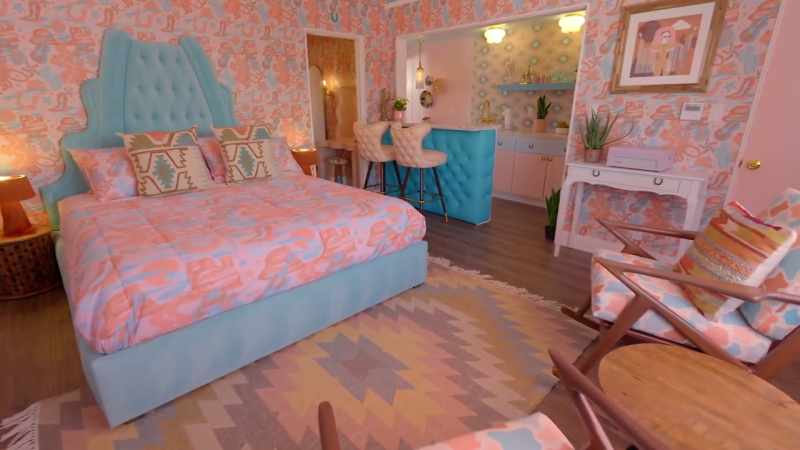 This is a custom headboard. This is, like, built by hand