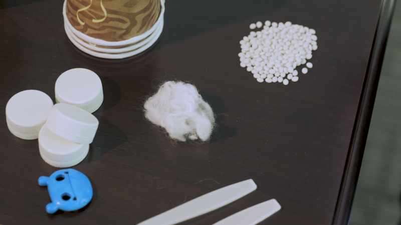 This is a fiber that was made from our PHAs