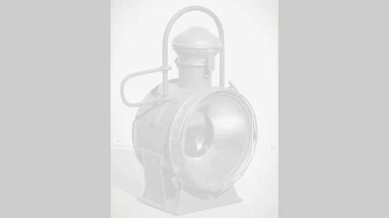 This is a lamp for a locomotive