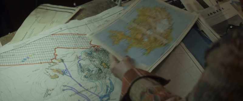 This is a large-scale map of the glacier