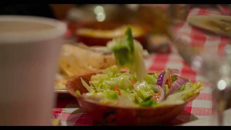 This is a very sopping wet, soggy-looking salad…