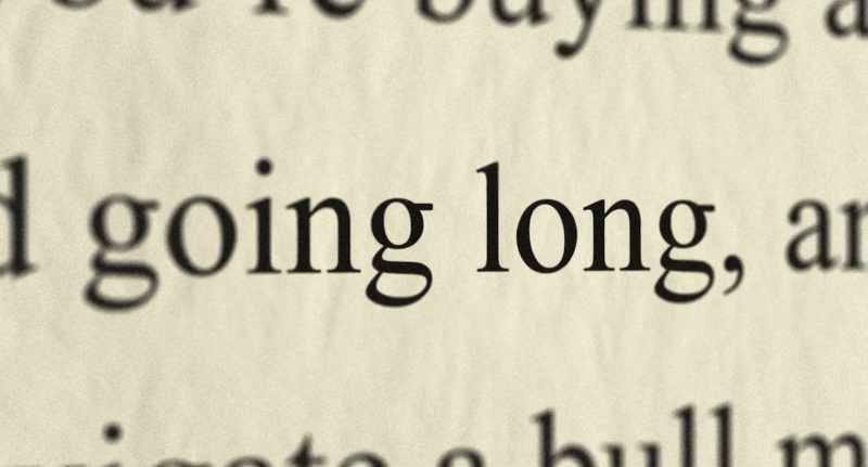 This action is called going long