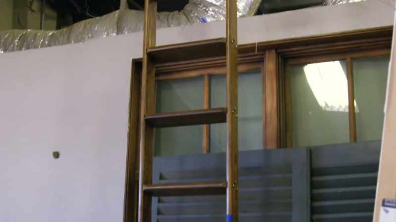 This is an old library ladder