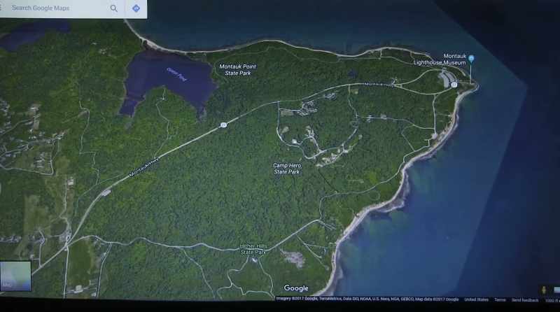 This at the eastern tip of Long Island