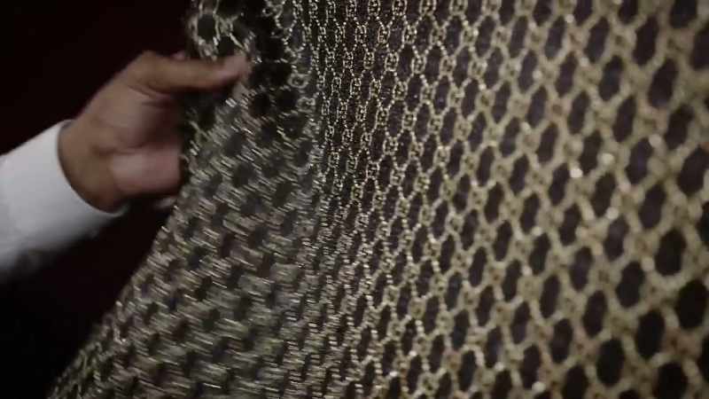 This black and gold fabric was made famous by Eric B. and Rakim