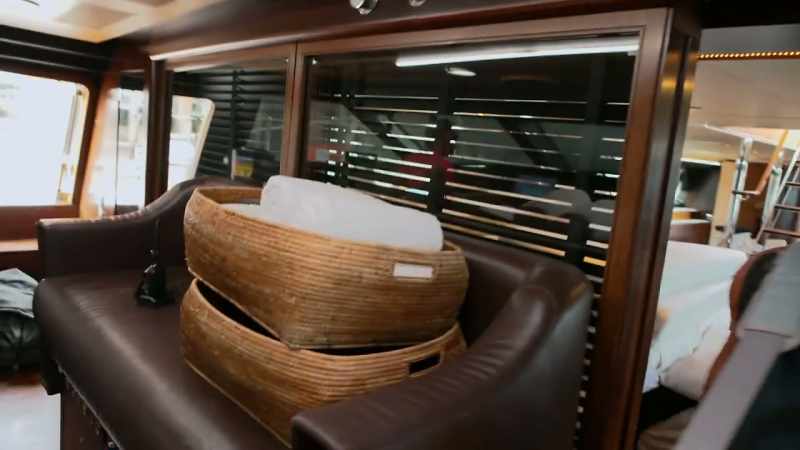 This boat? Yeah. Yeah, it's a nice boat, huh?
