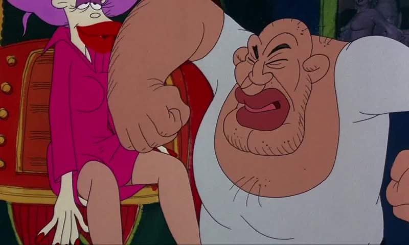 This broad's got a hard on