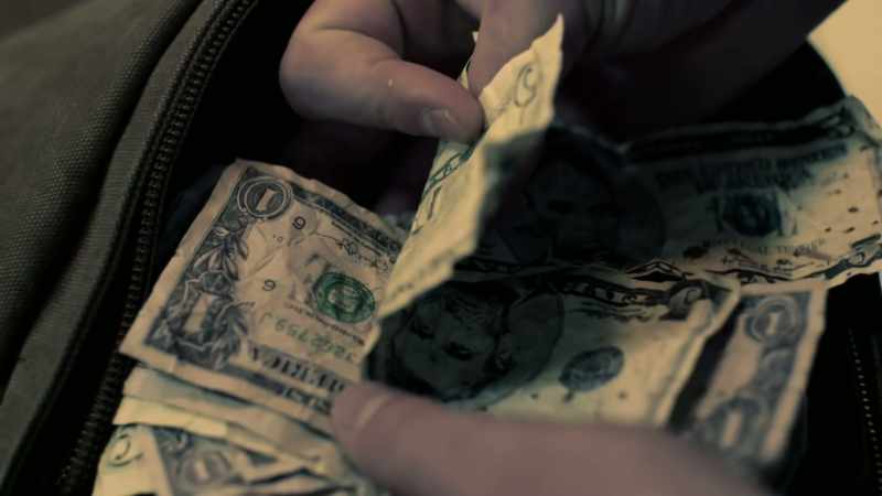 This currency had been washed, literally laundered