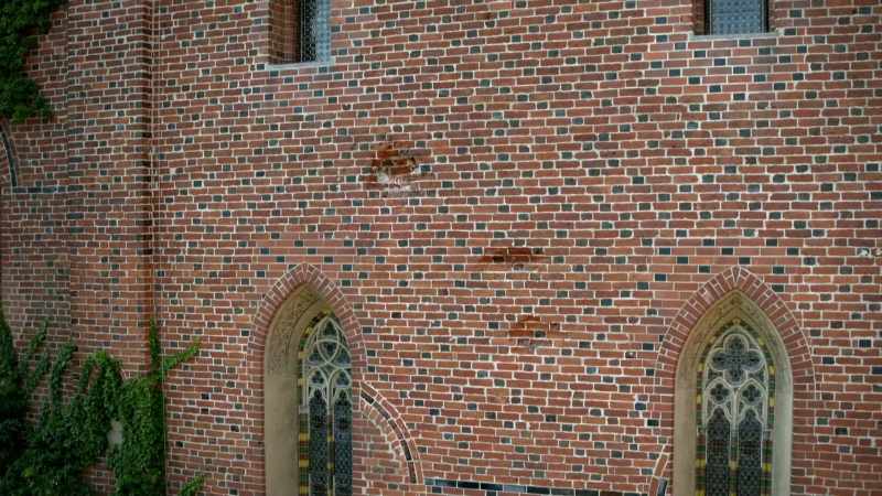 This damage is from World War II