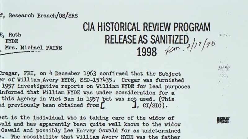 This document reveals that he was under consideration by the