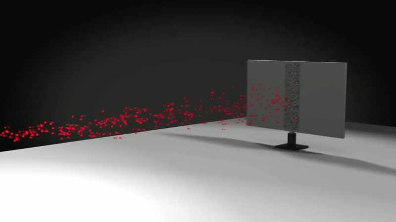 This experiment demonstrates that a particle