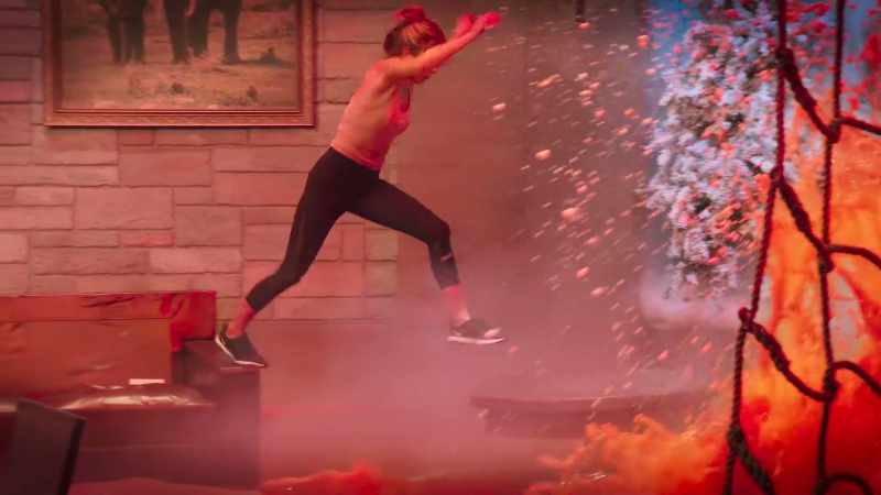 This flying yogi lands right into the couch potato pose