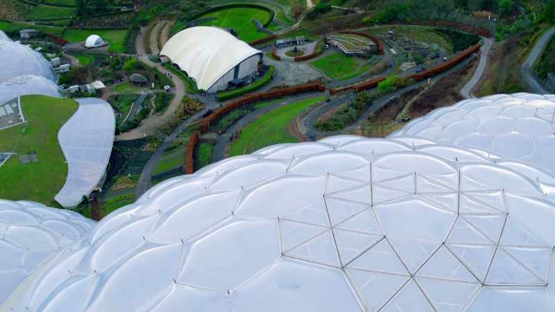 This giant bubble wrapped shell lets in as much light as possible