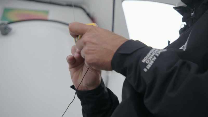 This GPS device sends our GPS position to a satellite
