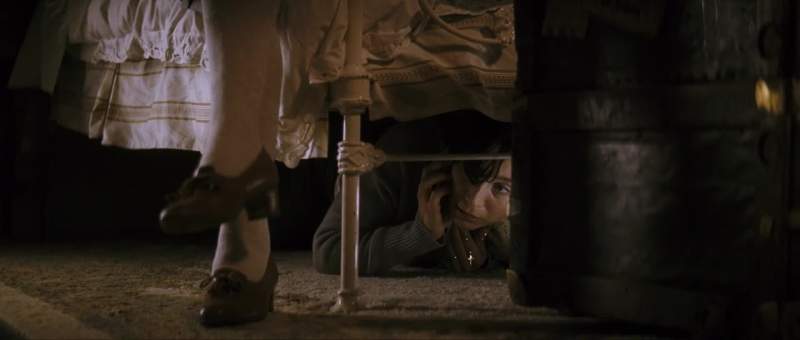 This is Grace speaking Would you like to come out from under the bed