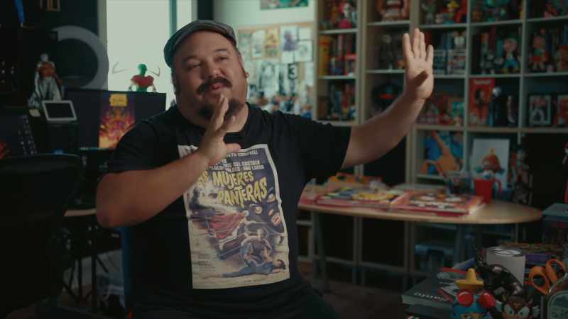 This is Guillermo's version of Mike's Hellboy.
