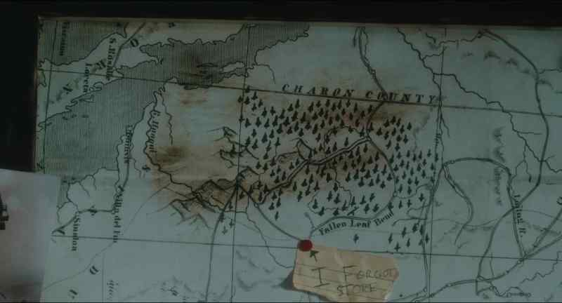 This here is an old map from before the creek dried up