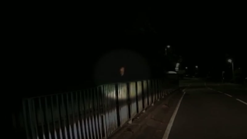 This is Ian getting rid of something in the river